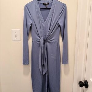 Ellen Tracy Light Blue Long Sleeve Dress